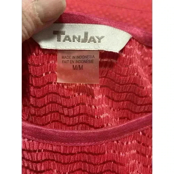 TanJay Women’s 16 Pink Blazer Jacket With Coordinating Medium Short Sleeve Shirt - Picture 9 of 14